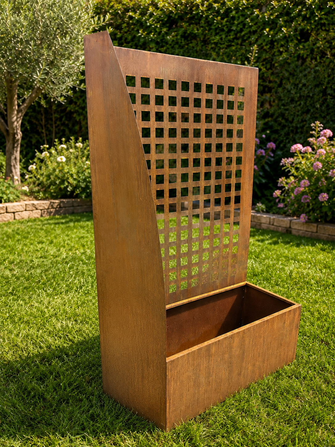 Fioriere - Vasi in corten con spalliera