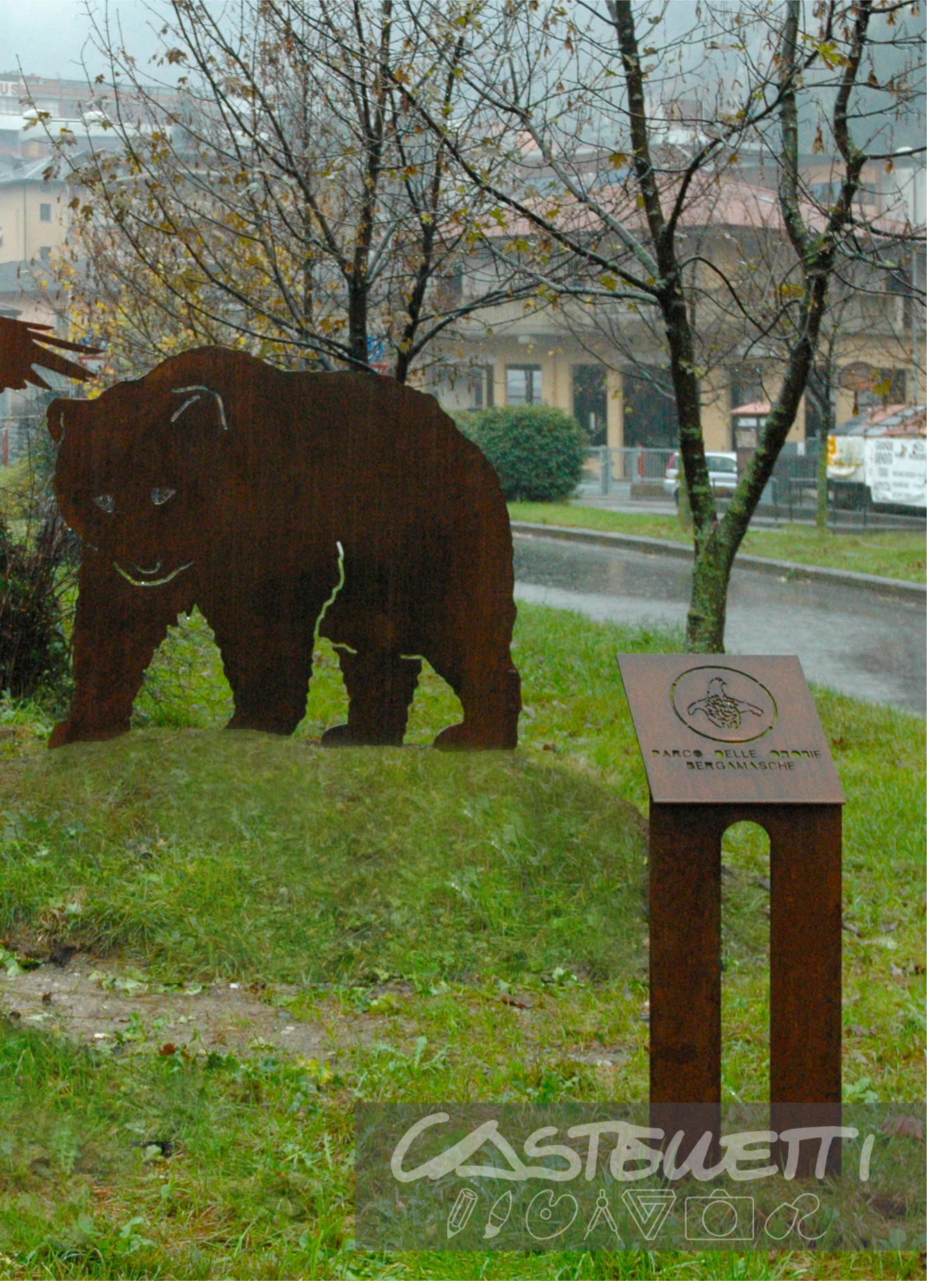 Orso in corten