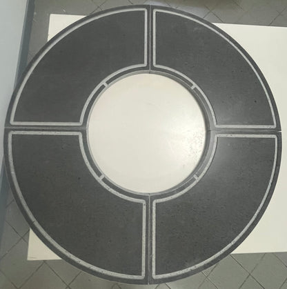 Barbecue Tower in corten con piano cottura in pietra lavica