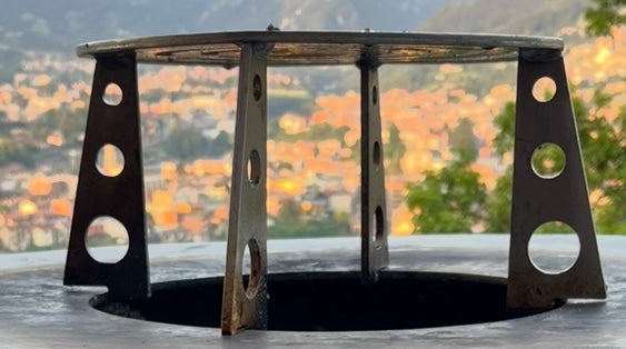 Barbecue Tower in corten con piano cottura INOX