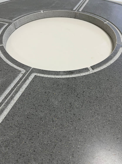 Barbecue Tower in corten con piano cottura in pietra lavica