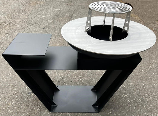 Barbecue Trap verniciato con piano cottura in acciaio