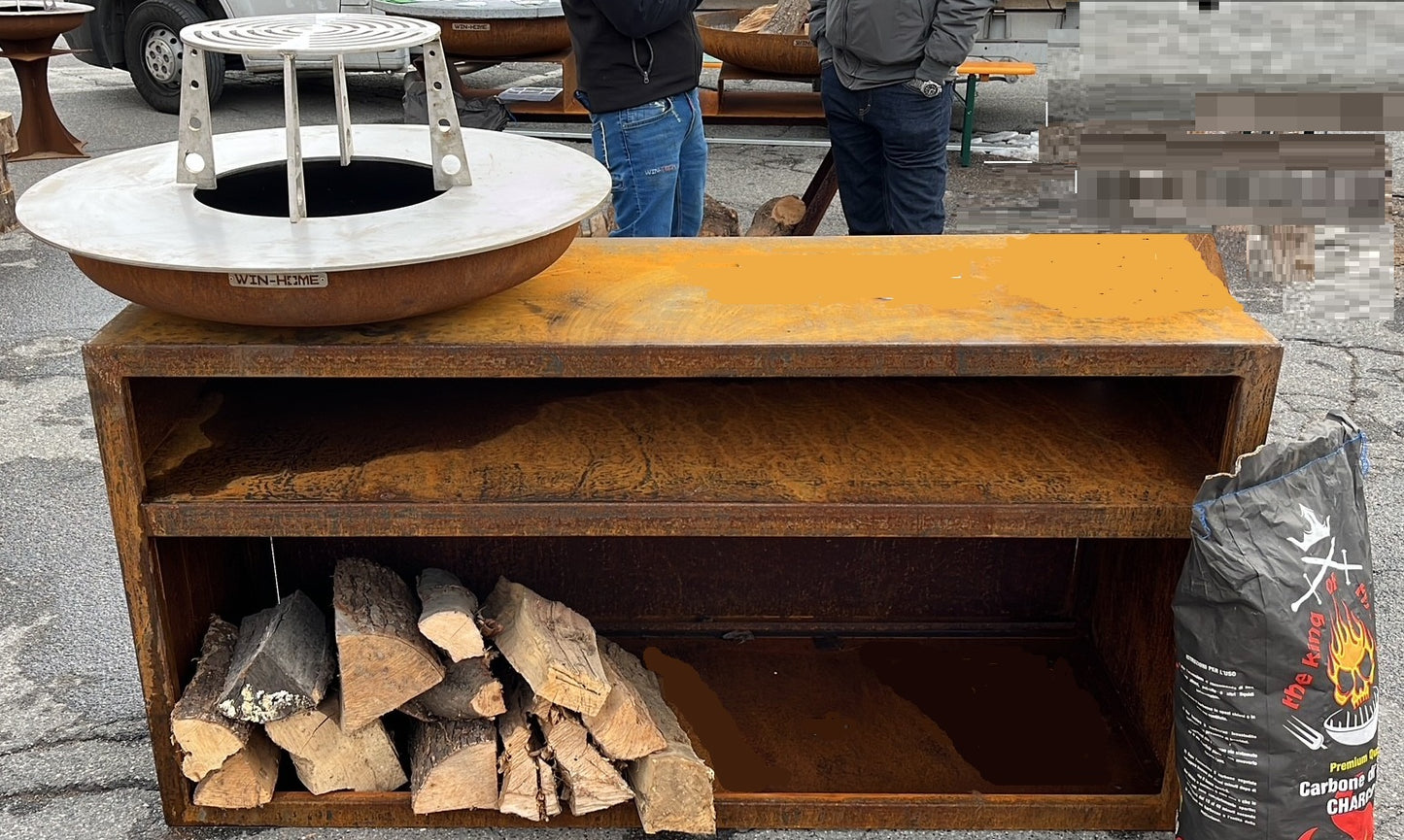 Barbecue Prisma - con piano cottura INOX