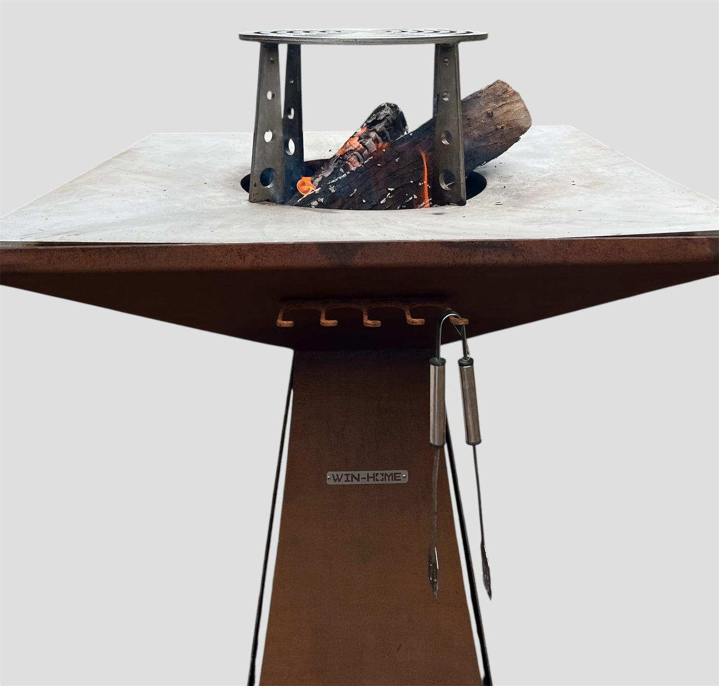 Barbecue Torcia verniciato con piano cottura in pietra lavica